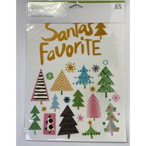 7 Cricut Iron - On Designs Santa's Favorite Christmas Tree Heat Press Home Iron
